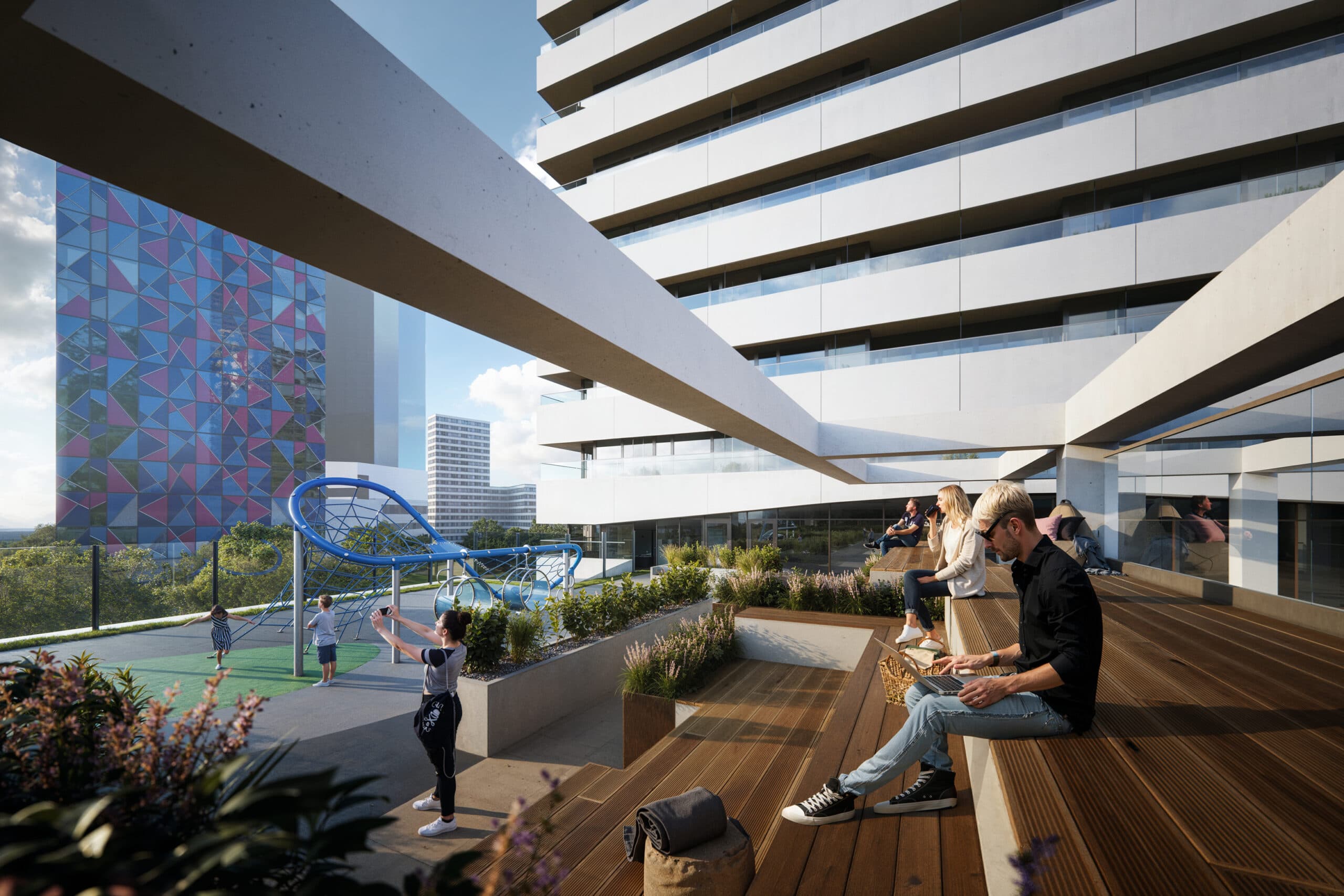 Rooftop Landscape & Playground