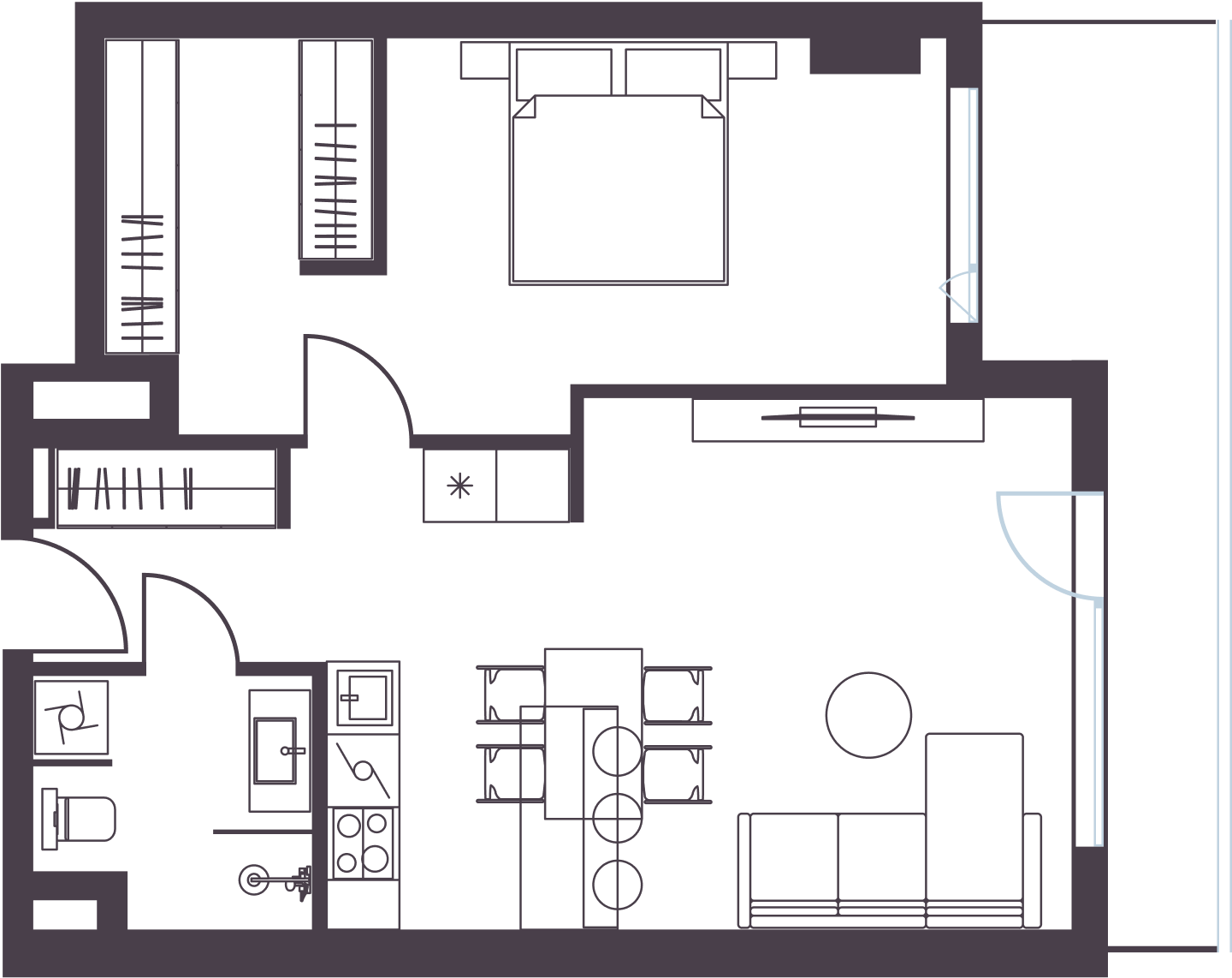 Korter 1204 plaan