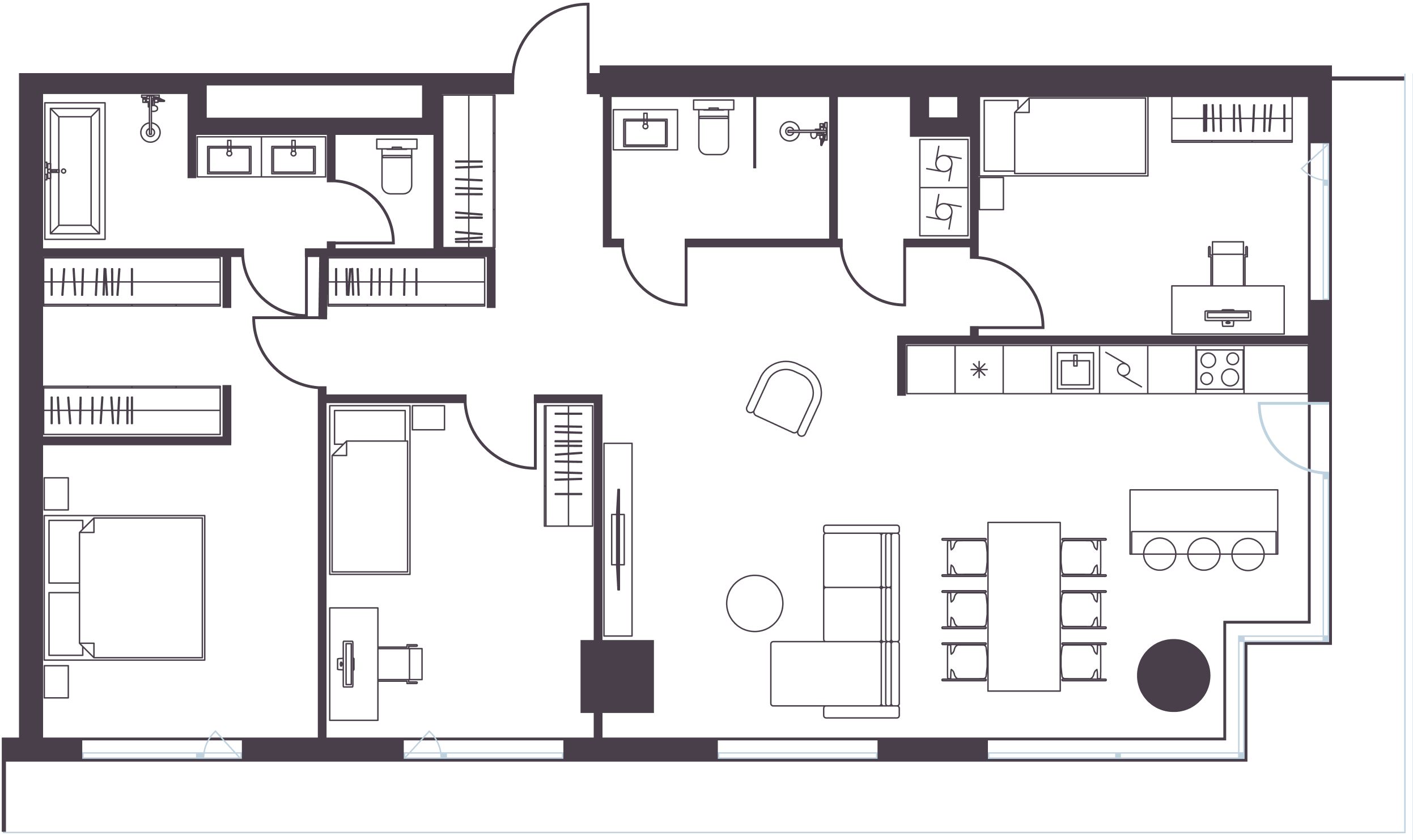 Korter 2305 plaan