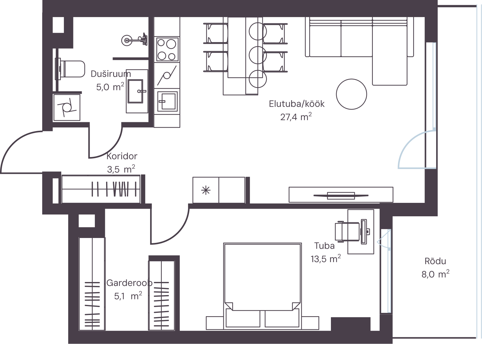 Korter 703 plaan