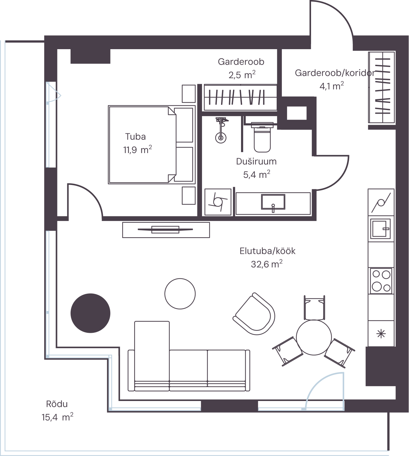 Korter 706 plaan