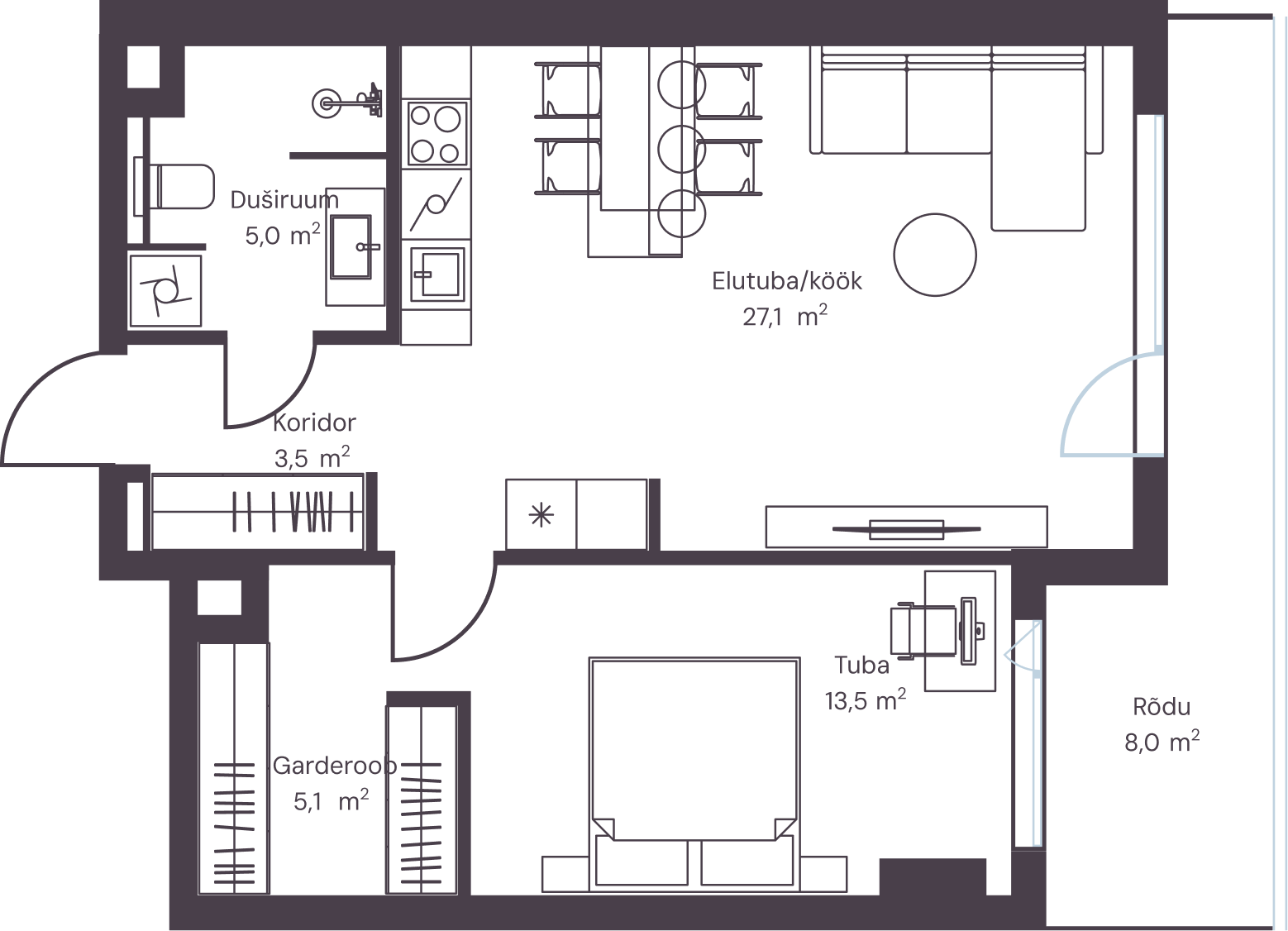 Korter 803 plaan