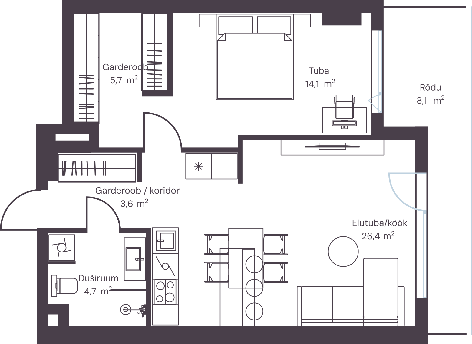 Korter 804 plaan
