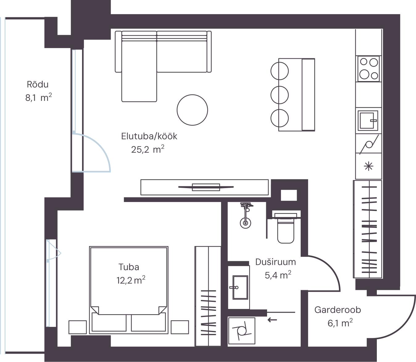 Korter 807 plaan