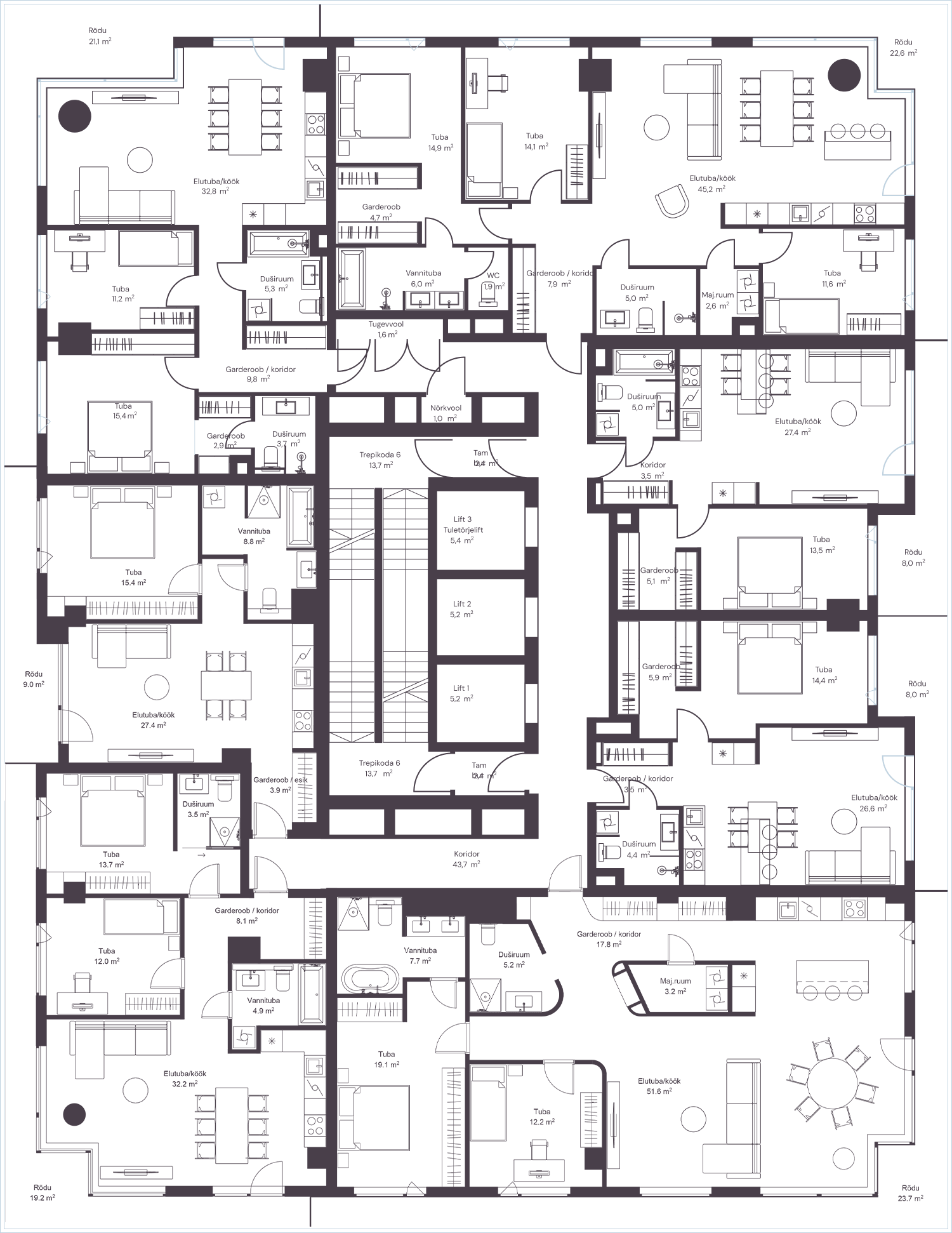 Korruse 22 planeering