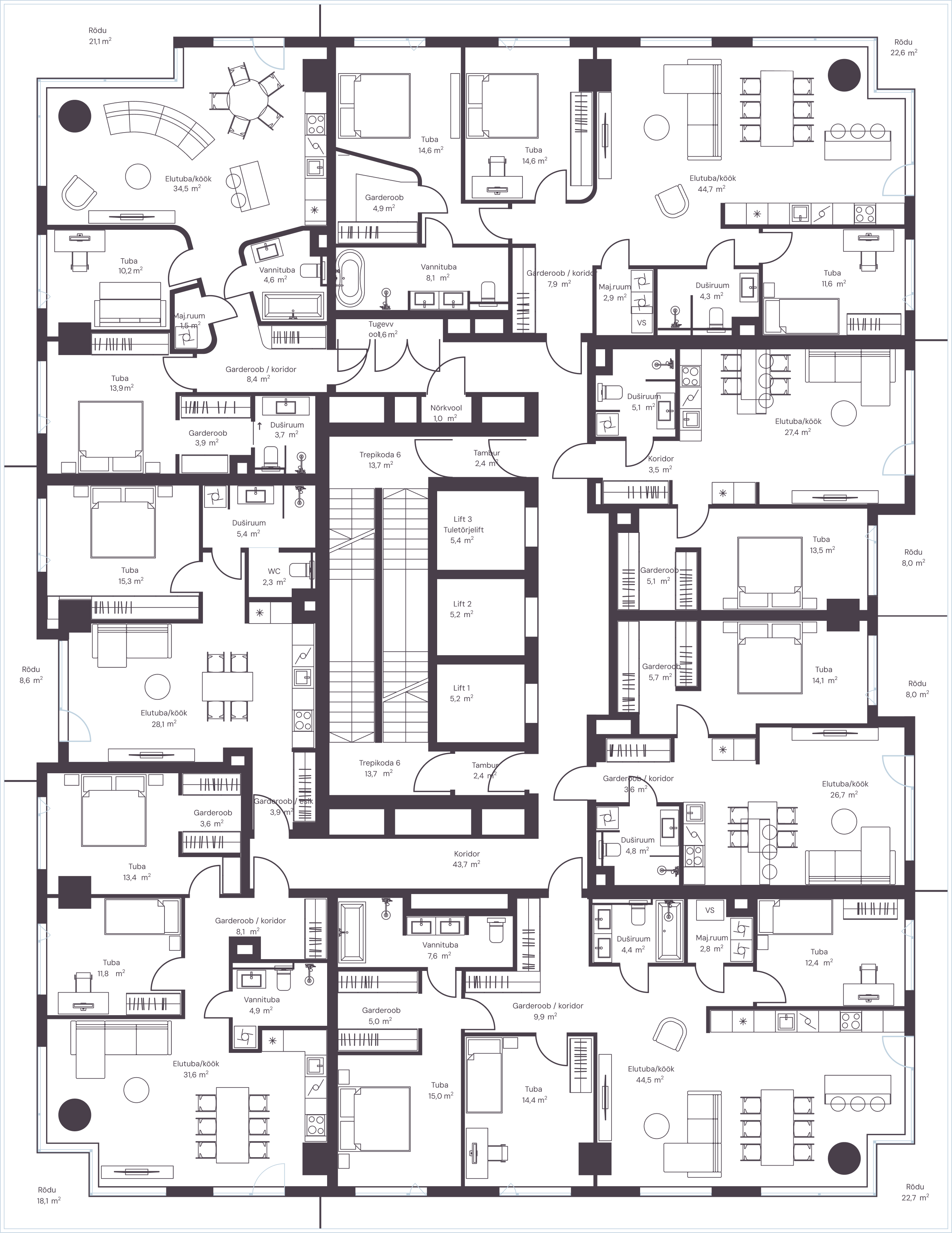 Korruse 10 planeering