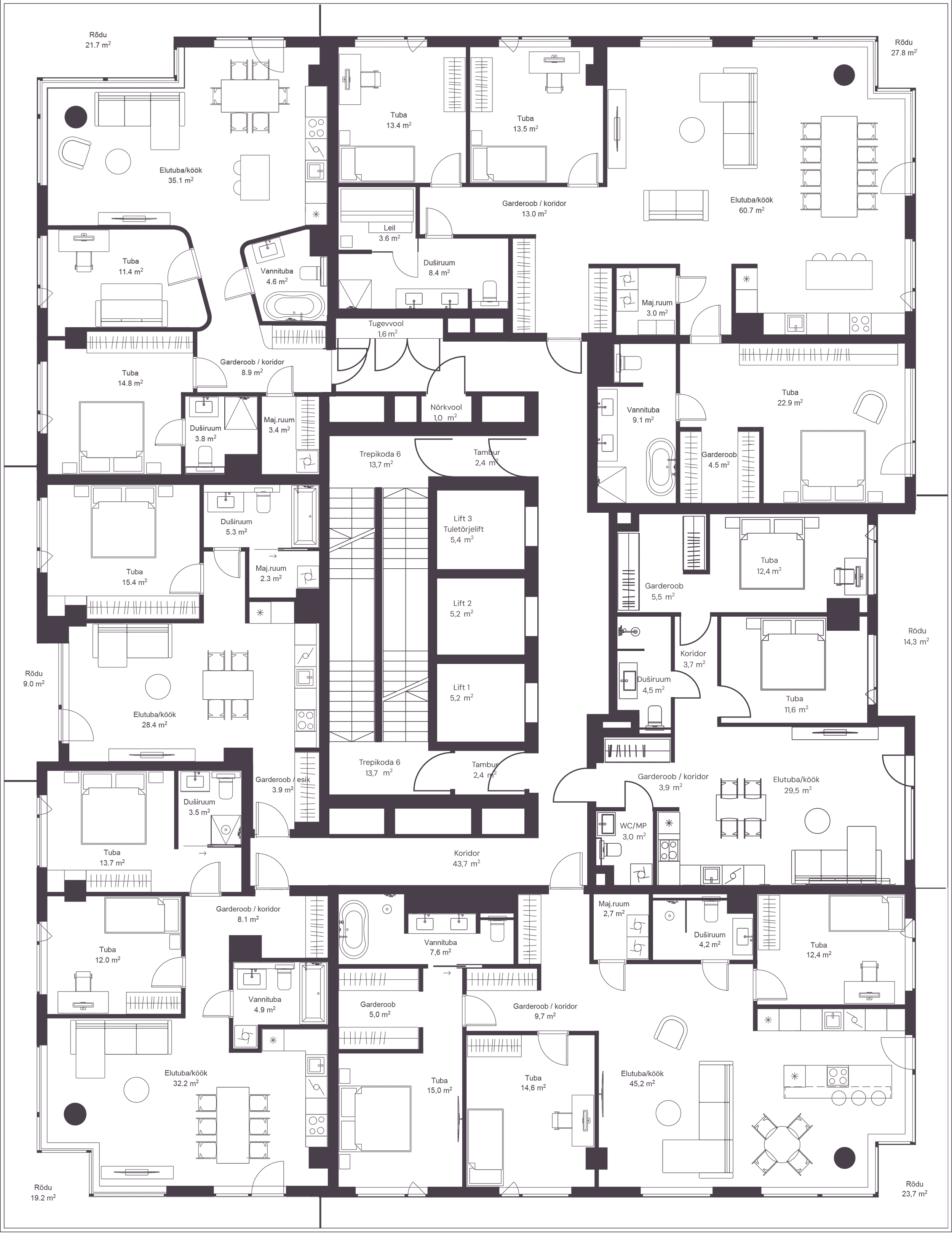 Korruse 21 planeering