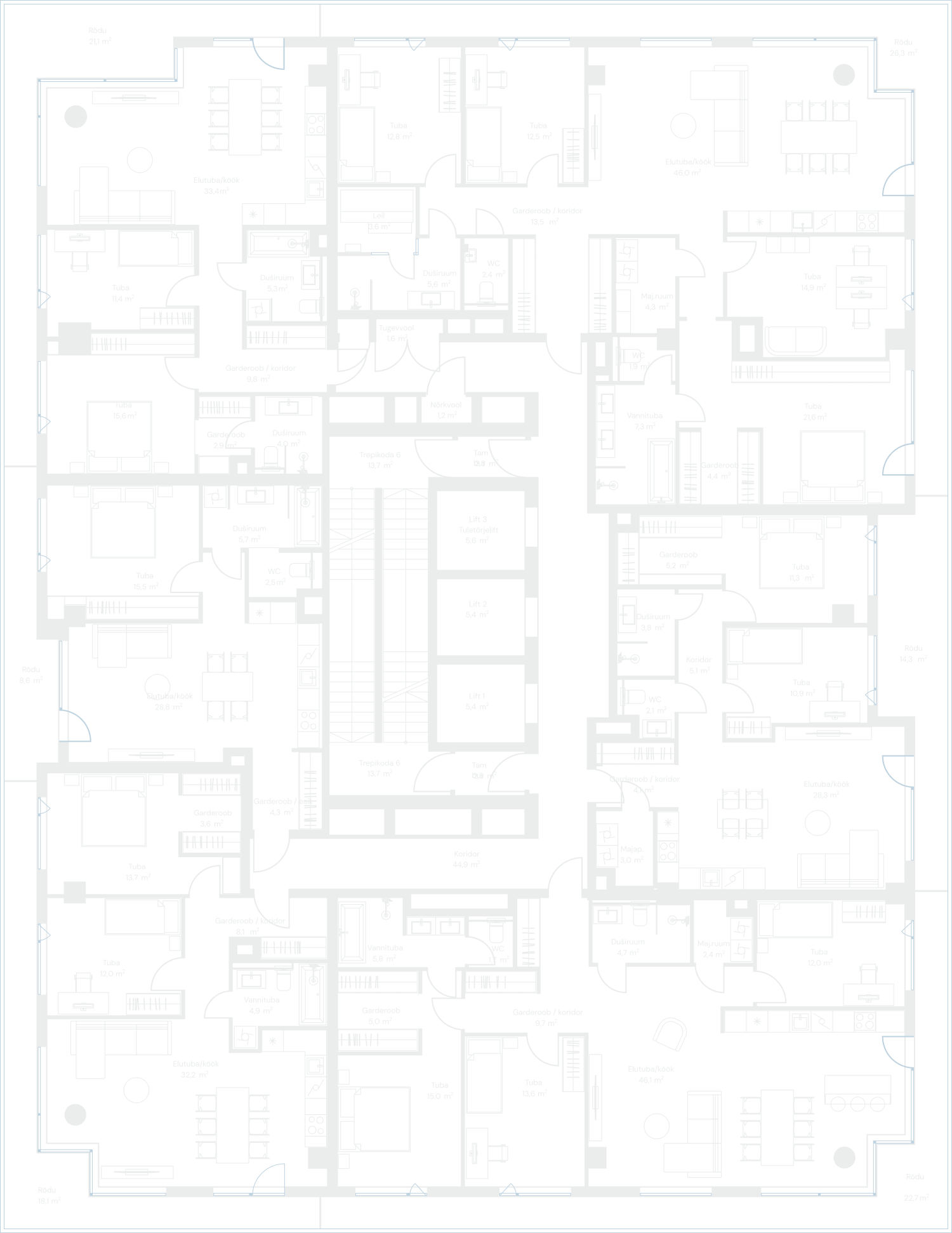 Floor plan for floor: 25